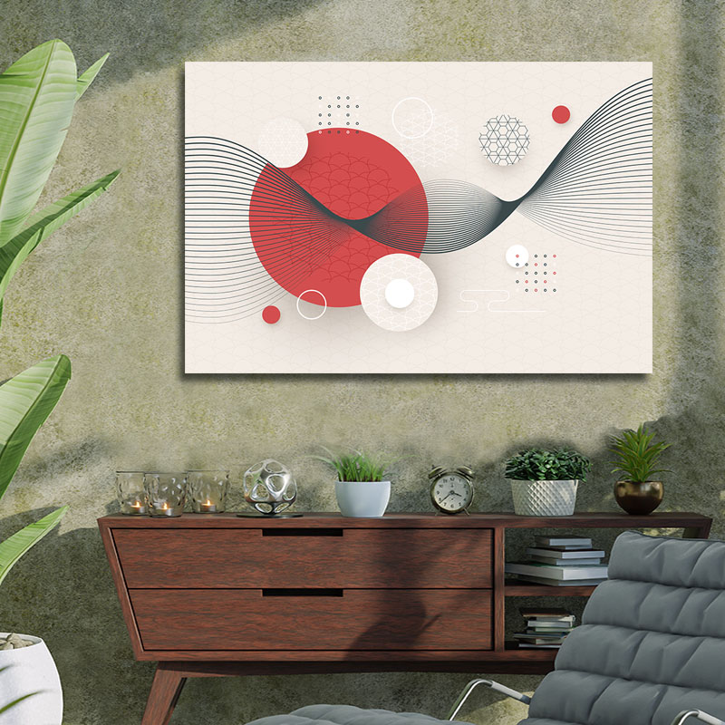 Πίνακας με Japanese style 80x120 Τελαρωμένος καμβάς σε ξύλο με πάχος 2cm
