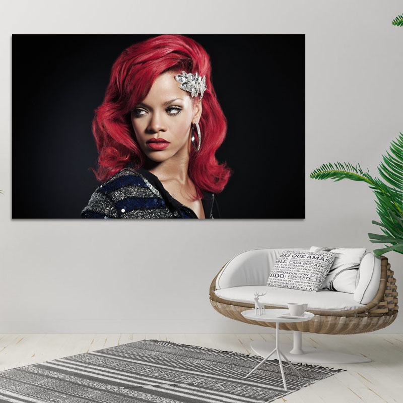 Πίνακας σε καμβά Rihanna 190x120 Τελαρωμένος καμβάς σε ξύλο με πάχος 2cm